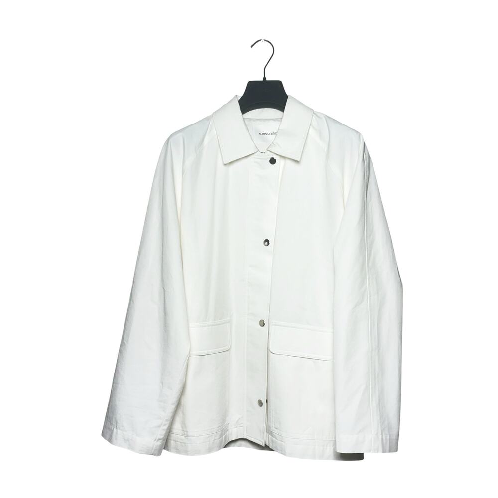 Almina Concept White Cotton Barn Jacket Small - Picture 4 of 7